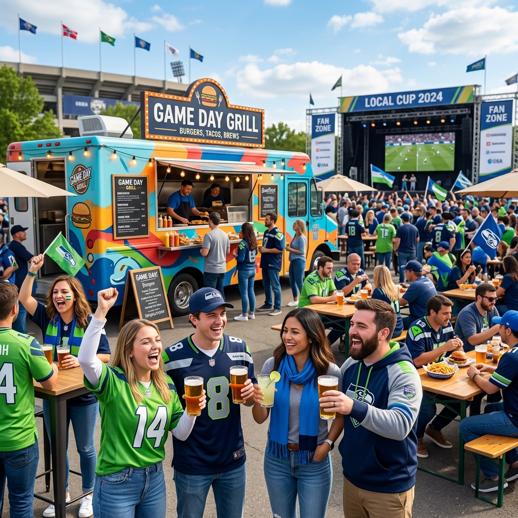 Fan Zone with Food and Drinks